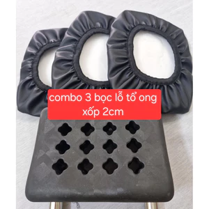 combo 3 bọc gối lỗ tổ ong xốp 2cm