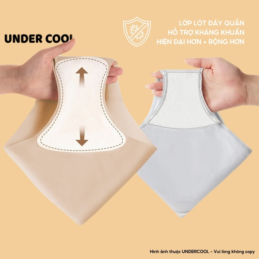 Set 6 Quần Lót Nữ Không Đường May UNDERCOOL Chất Su non, Không Lộ Viền,Co Giãn Tốt Không Hằn, Mặc Cực Thoải Mái QL15