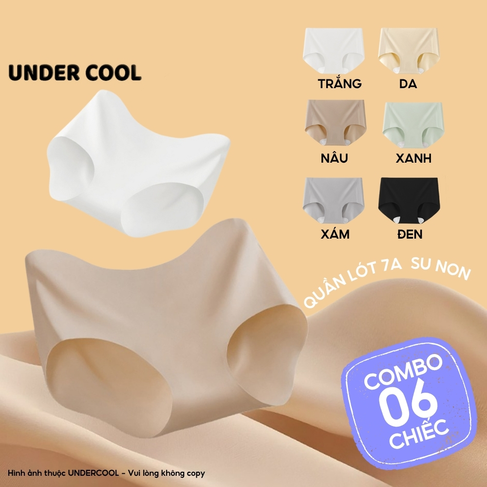 Set 6 Quần Lót Nữ Không Đường May UNDERCOOL Chất Su non, Không Lộ Viền,Co Giãn Tốt Không Hằn, Mặc Cực Thoải Mái QL15