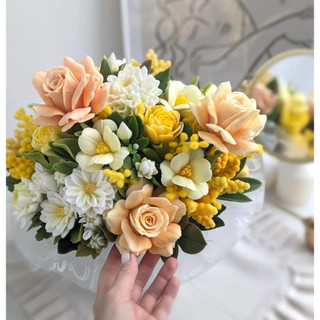 Khuôn silicon Hồng đỏ Peony