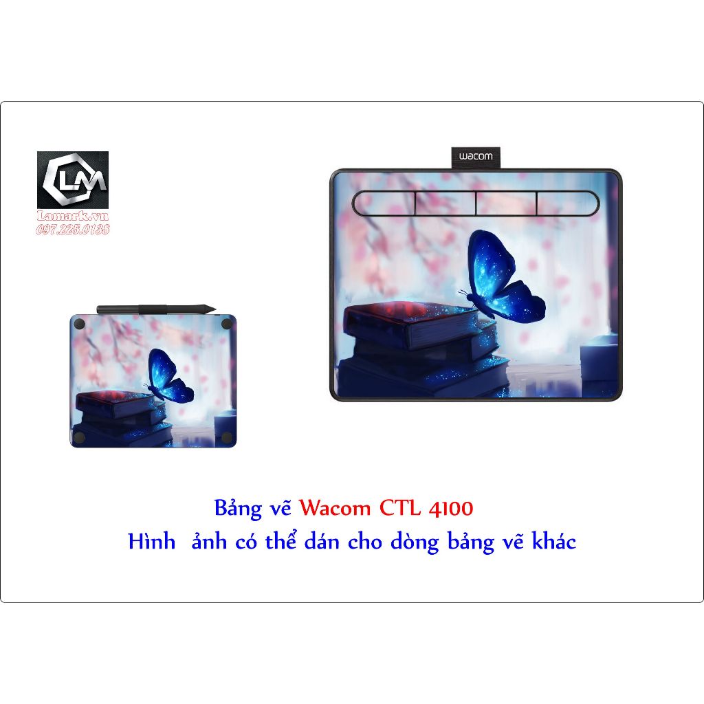 Skin bảng vẽ theo yêu cầu (Wacom, XP, Gaomon, Huion, Veikk, Parblo..) Khách nhớ Ib