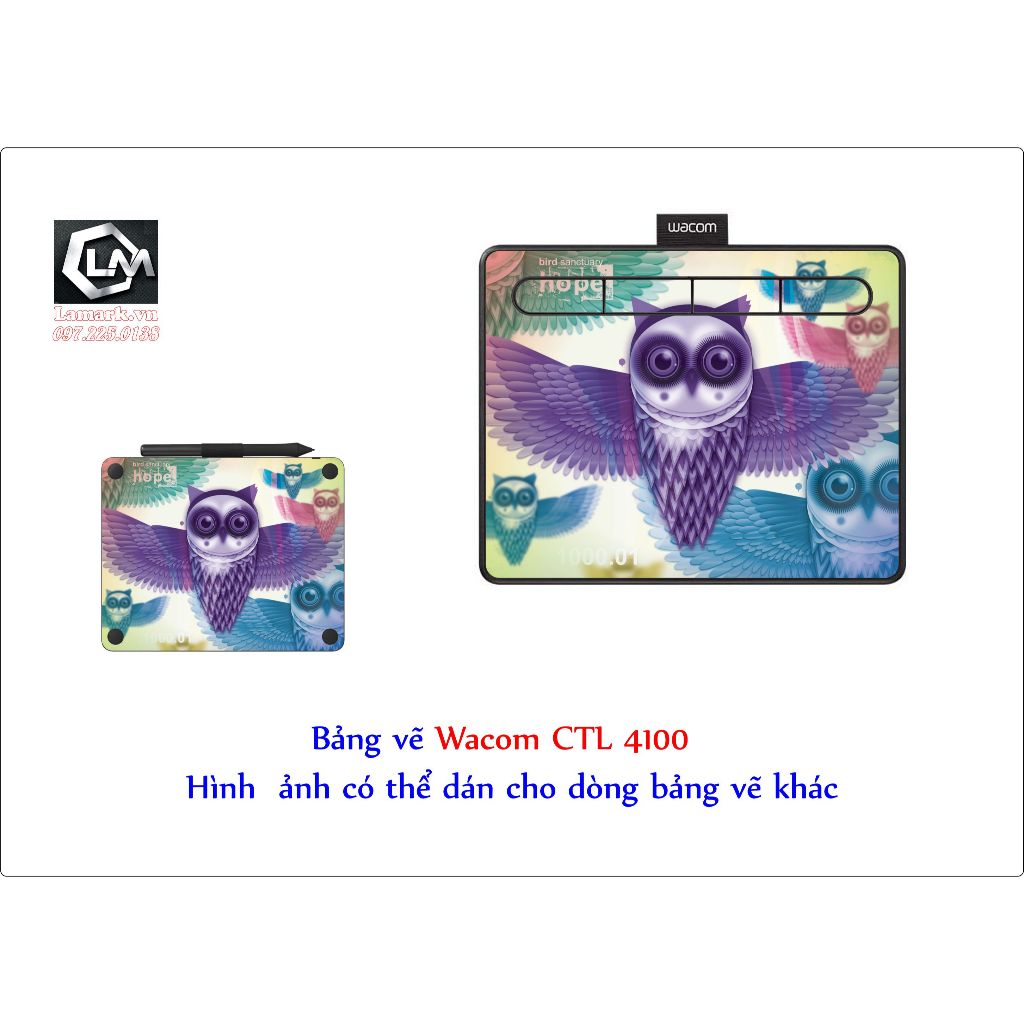 Skin bảng vẽ theo yêu cầu (Wacom, XP, Gaomon, Huion, Veikk, Parblo..) Khách nhớ Ib