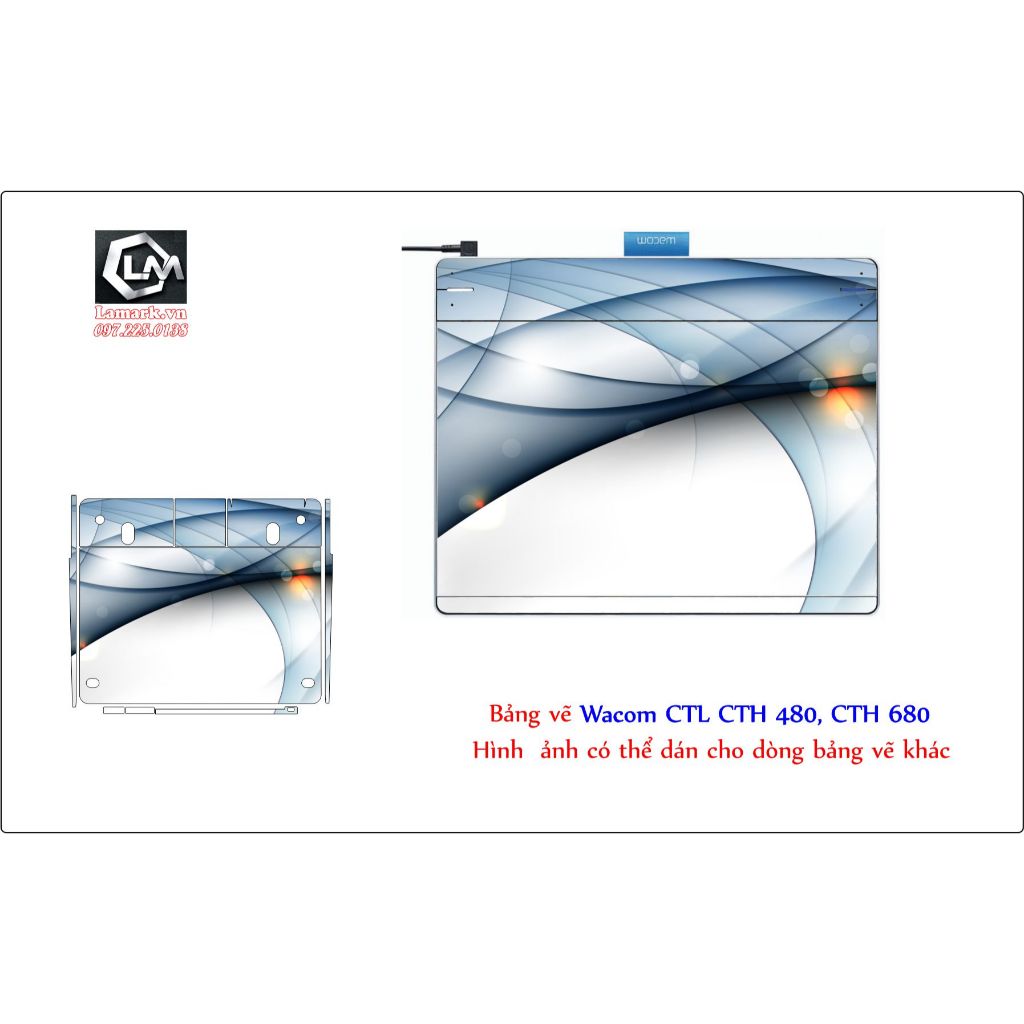 Skin bảng vẽ theo yêu cầu (Wacom, XP, Gaomon, Huion, Veikk, Parblo..) Khách nhớ Ib