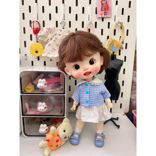 Set áo sơ xanh mi chân váy size dian mập,cừu bé,naibao,6nhỏ(size khác vui lòng ib shop)