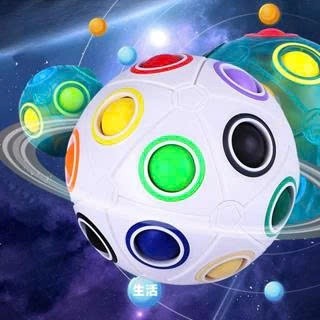 Rubik biến thể quả bóng tròn Rainbow Ball Magic Ball