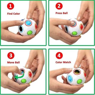 Rubik biến thể quả bóng tròn Rainbow Ball Magic Ball