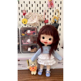 Áo tay dài chân váy tầng hình ngẫu nhiên size dian mập,cừu bé,naibao,6 nhỏ( size khác vui lòng ib shop)