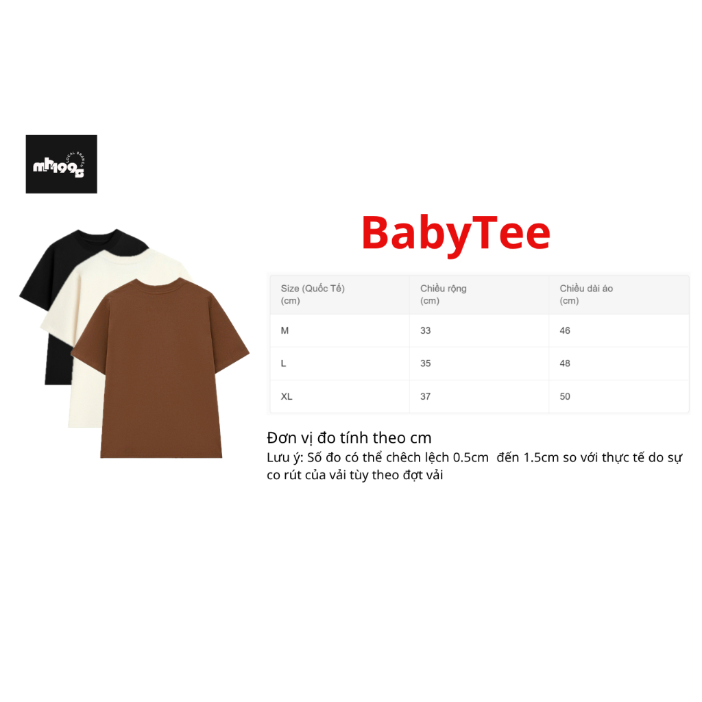 Áo thun Babytee Trơn Cá Tính Áo Thun Nữ Babytee cotton co dãn_MH005