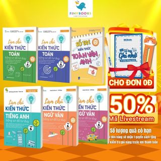 Sách - Tham khảo Lớp 6 - Combo Sổ tay và Làm chủ kiến thức bằng sơ đồ tư duy Lớp 6 Toán - Ngữ Văn - Tiếng Anh