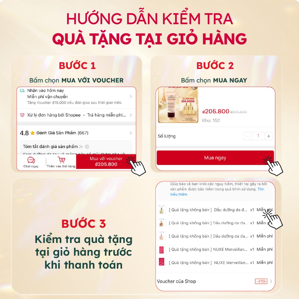 [Chỉ 6-10.7 - Tặng Quà 200K] Sáp dưỡng môi Nuxe Rêve de Miel 15g