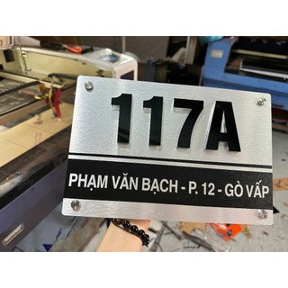 bảng số nhà, bảng công ty chất liệu cao cấp bền đẹp sang trọng nhiều kích thước