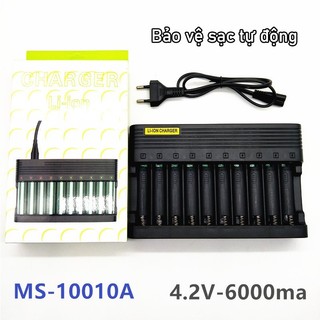 Sạc pin 18650 4.2V , sạc 10 khay và 12 Khay dùng sạc và cân áp đều