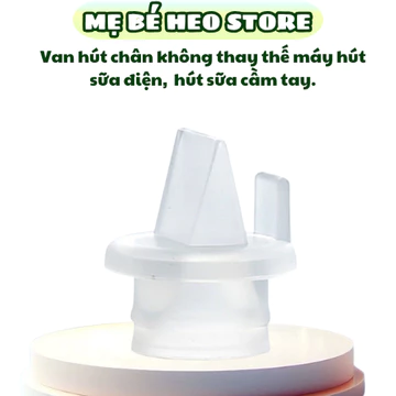 Set 2 van chân không dùng cho máy hút sữa điện, hút sữa cầm tay chất liệu silicon