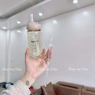 Núm tập hút bình sữa cổ rộng, cổ hẹp (cho các bé lười ti bình)+tặng hộp chun buộc tóc.