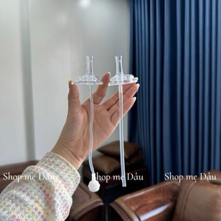 Núm tập hút bình sữa cổ rộng, cổ hẹp (cho các bé lười ti bình)+tặng hộp chun buộc tóc.