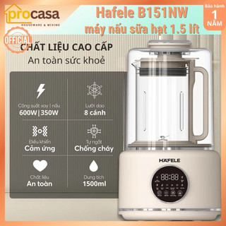 Máy xay nấu sữa hạt đa năng Hafele HS-B151NW - 1.5 lít - có chống ồn - Điều khiển Tiếng Việt