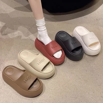 [Hàng mới-Sale sốc] Dép Bánh Mì Higf, dép bánh mì độn đế đúc nguyên khối, dép bánh mì tăng chiều cao 7cm hot trend 2025