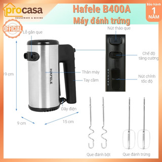 Máy đánh trứng cầm tay Hafele B400A - 2 đầu đánh - 400W