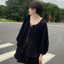 Áo Tằm - Áo lụa cổ V form rộng - osu