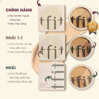 Che khuyết điểm TFIT Cover Up Pro Concealer, kem che khuyết điểm TFIT hũ 3 màu tiện lợi - TFIT