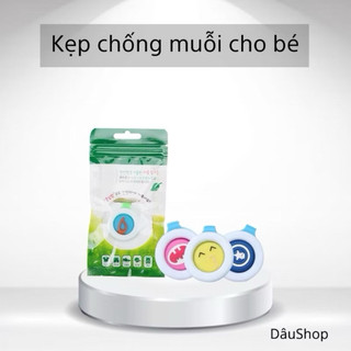 Combo 10 chiếc kẹp đuổi muỗi cho bé( tặng thun buộc tóc)