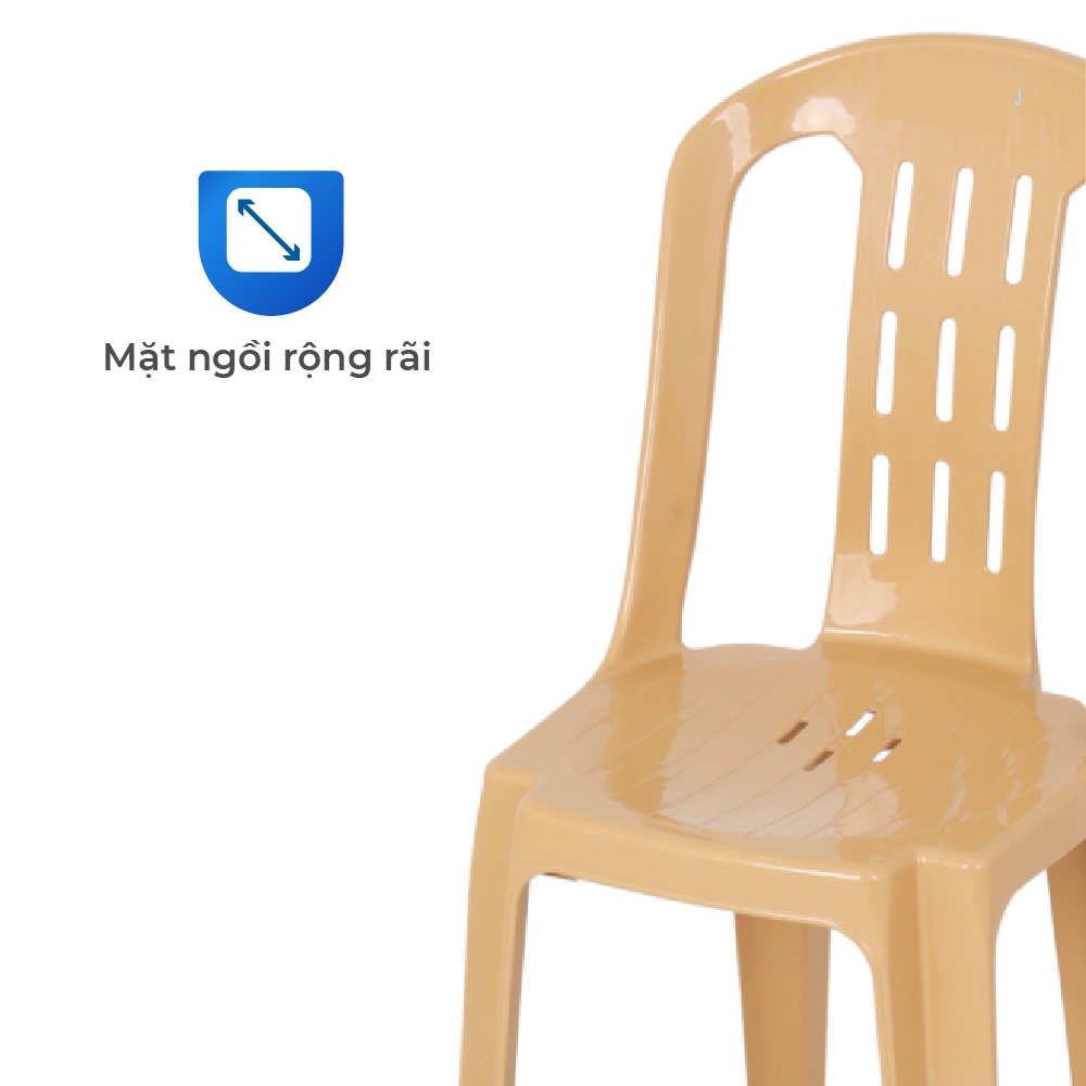 Ghế nhựa tựa lưng Viva QUI PHÚC, size lớn, combo 4,6,10 ghế, hiện đại, tiện lợi, chống trượt, chắc chắn, an toàn