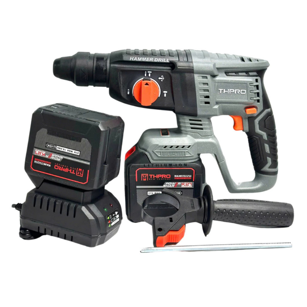 Máy Khoan Bê Tông Pin THPRO TH2606PRO Động Cơ Lõi Đồng Chân Pin Phổ Thông
