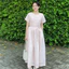 NATSU - Đầm dài smocking ngực xoè cột dây - osu