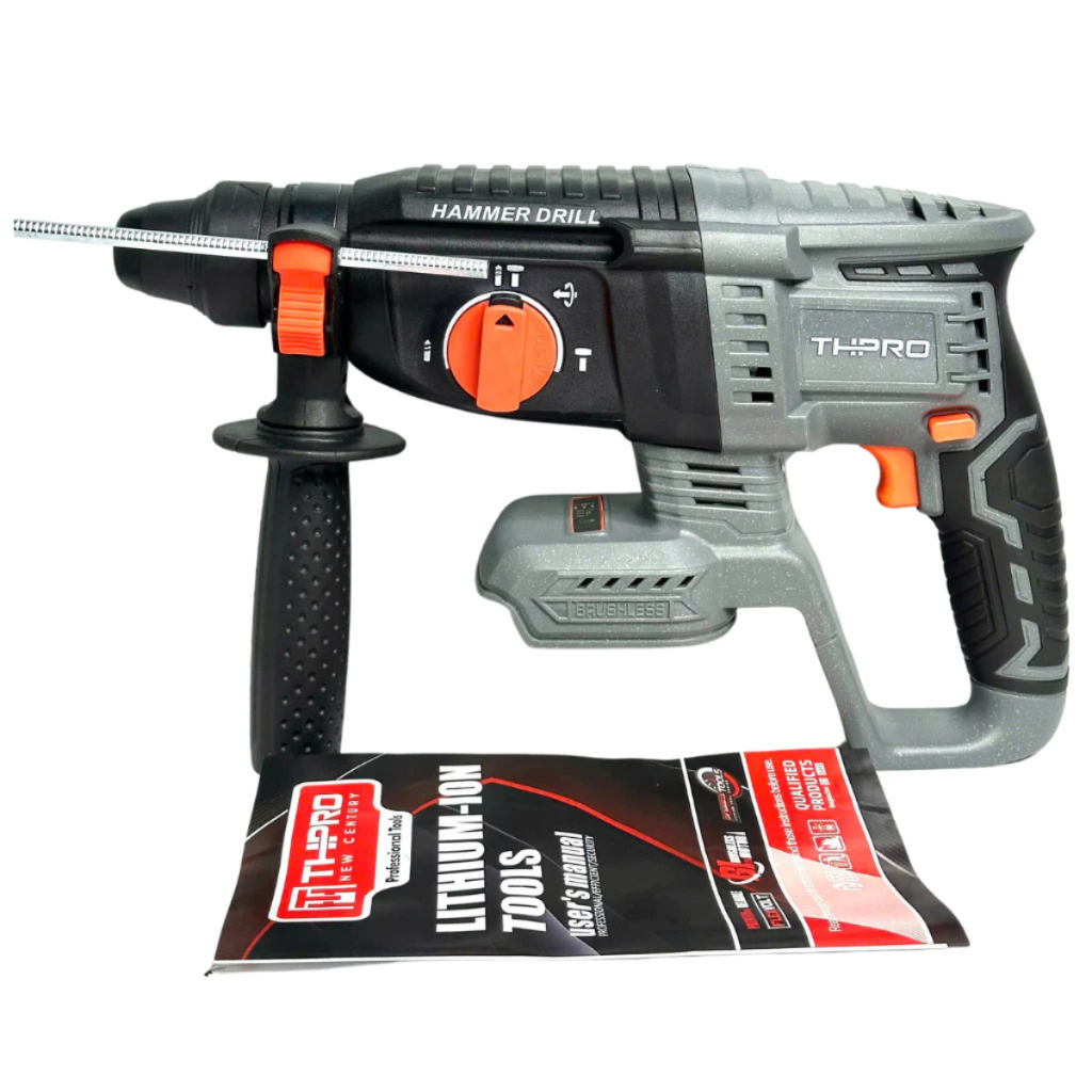 Combo Máy Khoan Bê Tông TH2606PRO, Máy Mài F1 Kèm 2Pin 20Cell Sạc - Động Cơ Lõi Đồng, Chân Pin Phổ Thông