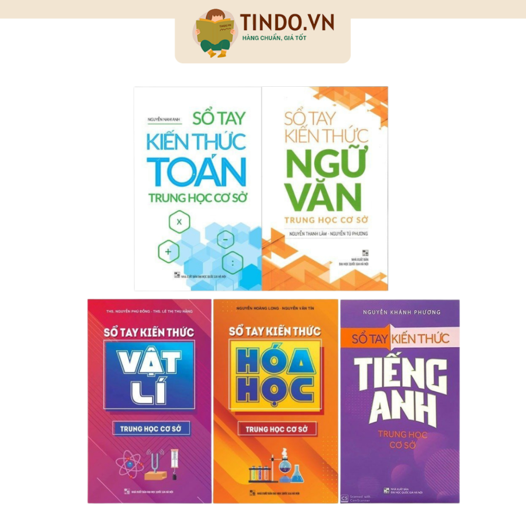Sách: Sổ Tay Kiến Thức Trung Học Cơ Sở: Toán - Ngữ Văn - Tiếng Anh - Vật Lí - Hóa Học