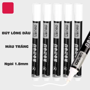 Bút lông dầu chống nước màu trắng Dé lì S557