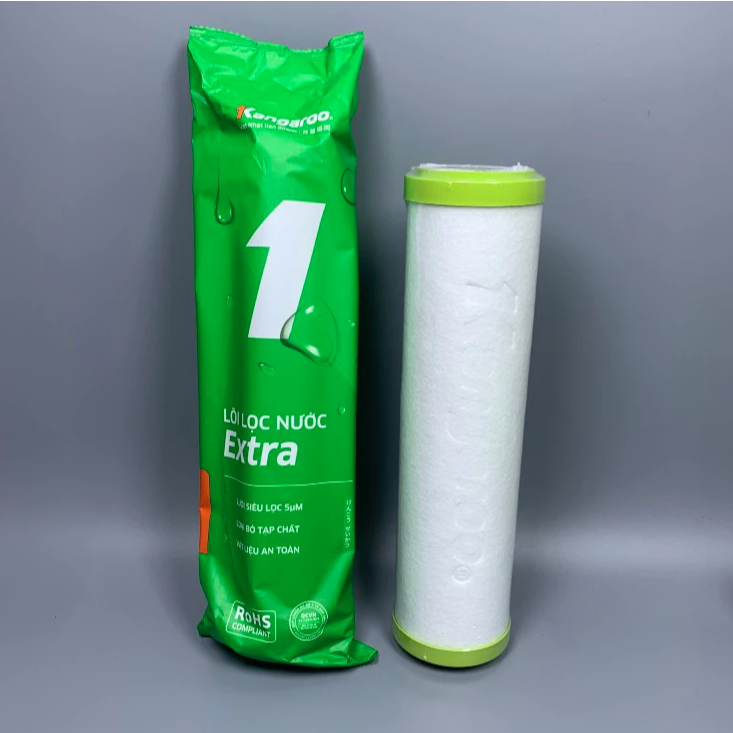 Combo 4 Lõi Lọc Nước Kangaroo ( Bộ lọc thô số 1,2,3 + lõi số 1) Cho Máy Lọc Nước RO