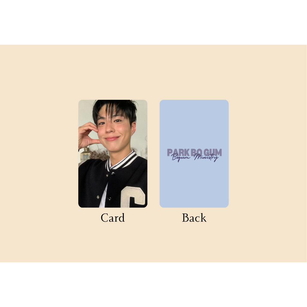 set card bo góc diễn viên Park Bo Gum (Reply 1988, Mây hoạ ánh trăng,..)