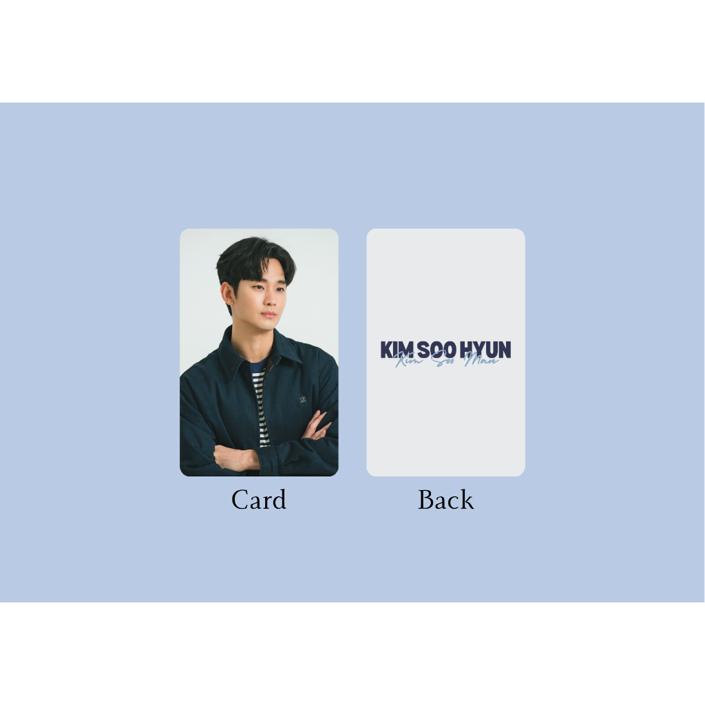 set card bo góc diễn viên Kim Soo Hyun (Điên thì có sao, Nữ hoàng nước mắt, Vì sao đưa anh tới,..)