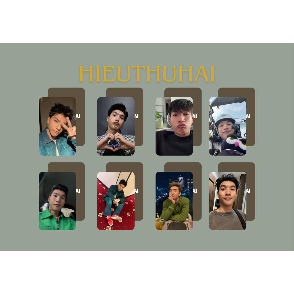 [Mẫu mới] set card bo góc ca sĩ Hiếu Thứ Hai / HIEUTHUHAI - Anh trai say hi