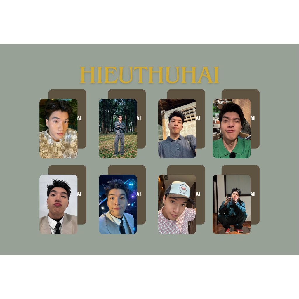 [Mẫu mới] set card bo góc ca sĩ Hiếu Thứ Hai / HIEUTHUHAI - Anh trai say hi