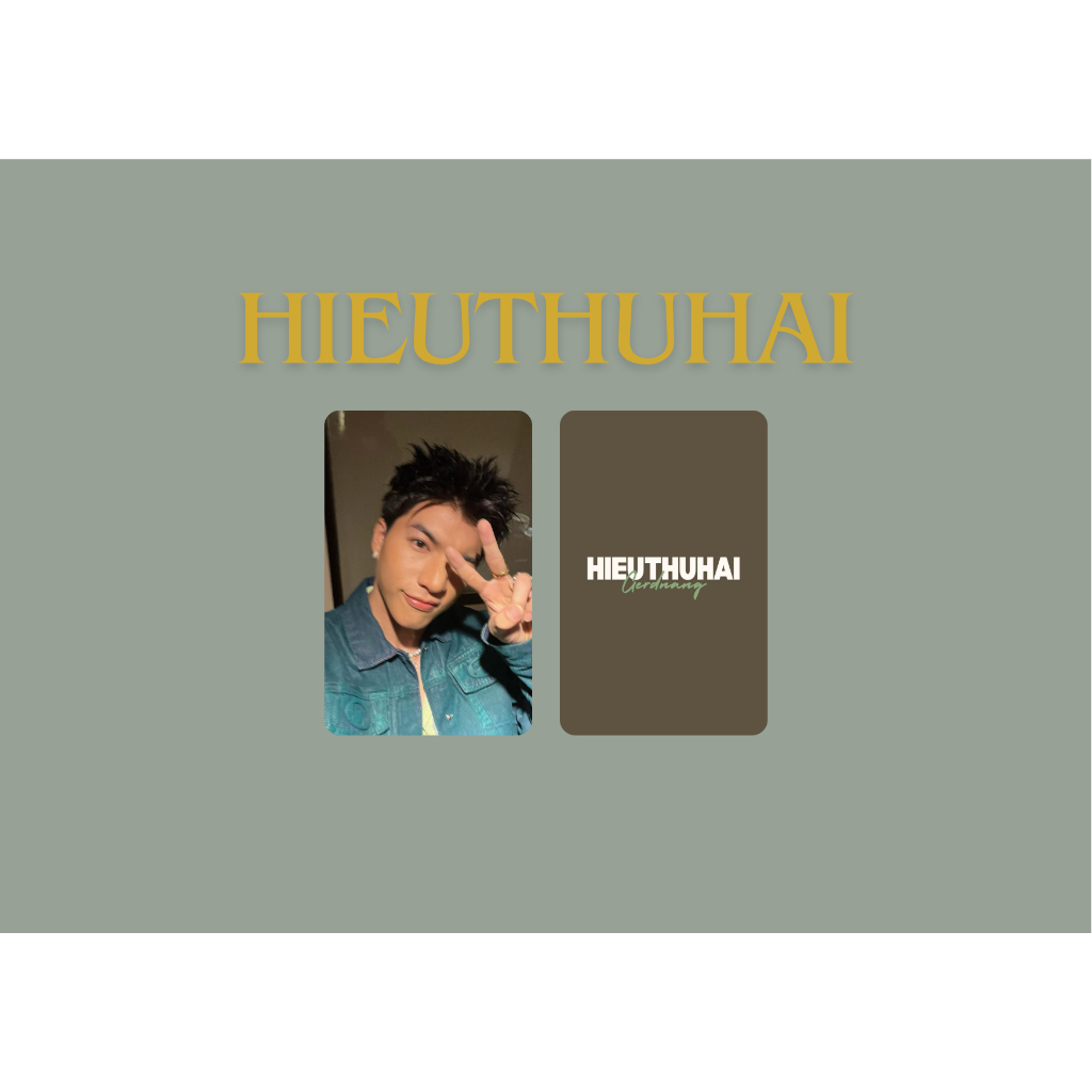 [Mẫu mới] set card bo góc ca sĩ Hiếu Thứ Hai / HIEUTHUHAI - Anh trai say hi
