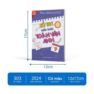 Sách - Sổ tay kiến thức Toán - Văn – Anh Lớp 9 ( Theo chương trình mới)
