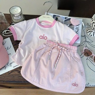 [B&G] Sét váy alo hồng chất mềm mát mùa hè cho bé gái từ 10-42kg(2-12 tuổi)