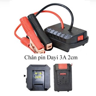 Kích bình ắc quy oto , xe máy 18v chuyển đổi điện từ chân pin phổ thông makita 4cm