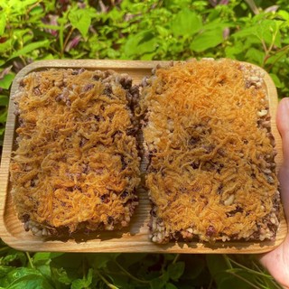 [Combo 3 Gói 500g] Cơm Cháy Gạo Lứt Chà Bông Cung Đình- Đồ Ăn Vặt Giòn Rụm - Túi Giấy 500g