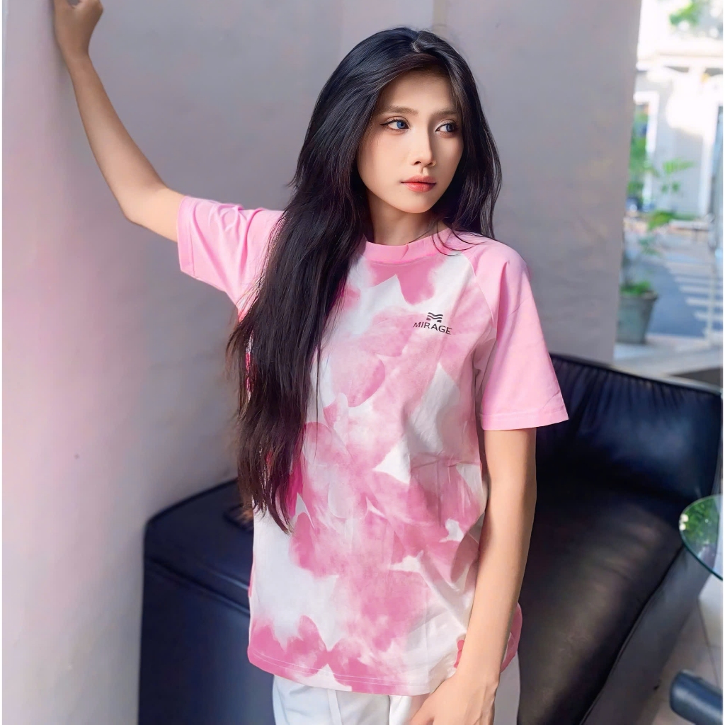 Áo Thun Mirage Hồng Pastel Local Brand Chất 100% Cotton Mềm Mịn Thoáng Mát
