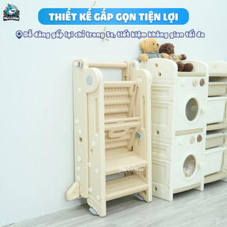 Giá Kê Chân Đa Năng Gấp Gọn Tiện Lợi, Có Đế Cao Su Chống Trượt 4 Điểm An Toàn Cho Bé