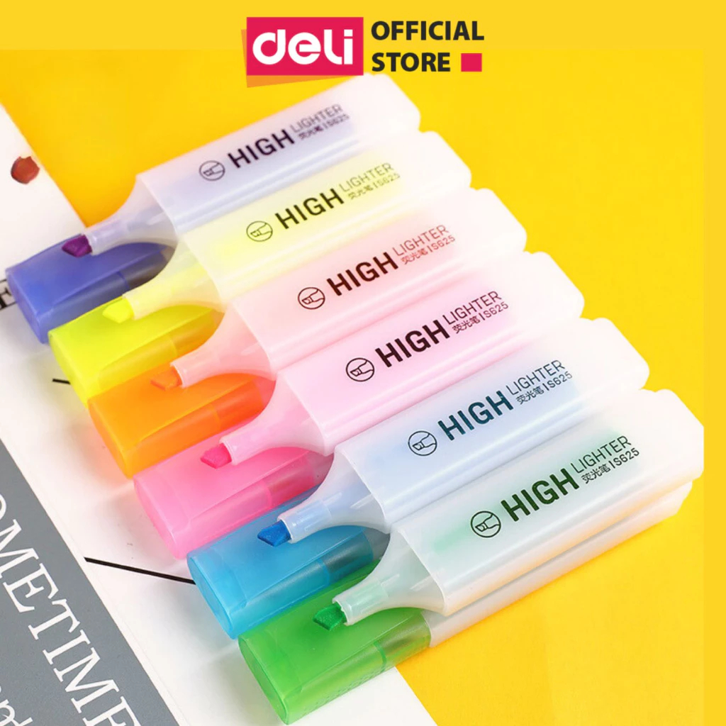 Combo 6 Bút Highlight Bút Nhớ Dòng Dạ Quang Take Note Deli S625 ...