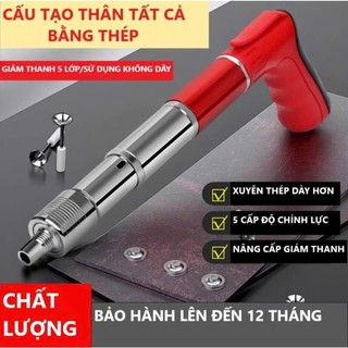 Máy bắn đinh ( S4 )-( Tặng kèm 100 Đinh Nấm ) Full Hộp Đựng + Phụ kiện thay thế + Phụ kiện bảo hộ