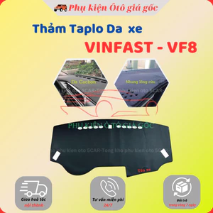 Thảm taplo Da Cacbon xe Vinfast VF8 2022, 2023 chống nóng tốt, chống trơn trượt, vừa khít theo xe
