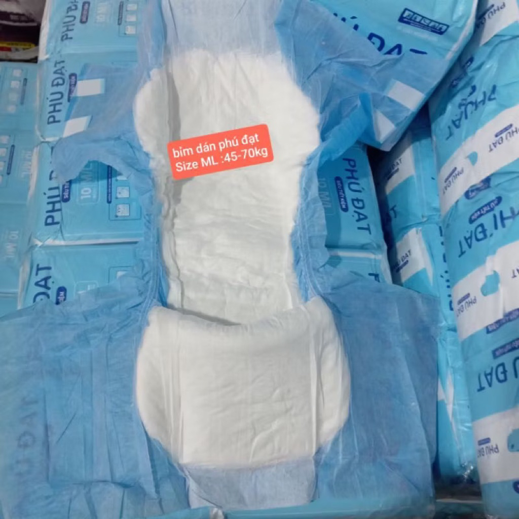 1 bao 100 miếng bỉm dán người già Phú đạt/ caorzin ( dưới 84kg ...