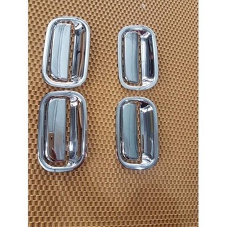 Ốp tay nắm, hõm cửa xe Toyota Wigo 2018 - 2022 - Mạ Crom cao cấp, sáng bóng