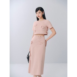 Set OLV áo và chân váy kiểu đính hoa Jannat Set nhiều màu