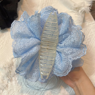 Kẹp Tóc Ren Thêu 4 Lớp Size To Bồng Bềnh Kiểu Pháp Khí Chất Kẹp Tóc Sau Đầu